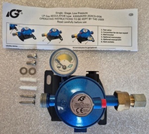 IGT Bulkhead Euro Gas Regulator 10mm Outlet With Manometer